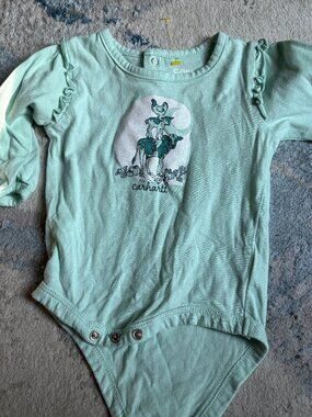 NEW Carhartt Farm Animal Stack Long Sleeve Baby Onesie 3 Months